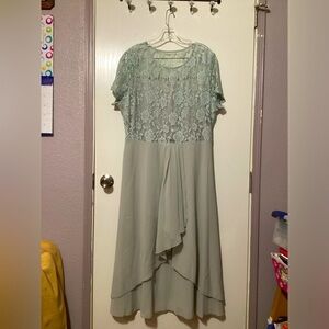 Sage colored beautiful dress